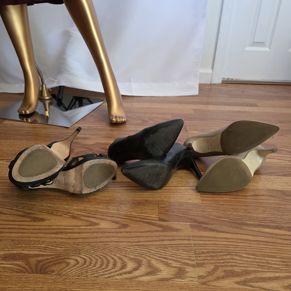 Cole Haan Black and Tan Heels Collection - Picture 2 of 2